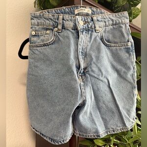 Pull&Bear Light Blue Jean Shorts
